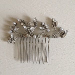 Erickson Beamon wedding hair comb missing jewels